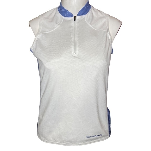 Cannondale Cycling Jersey Womens White/Powder Blue Size P = XS - Picture 2 of 10